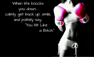 When life knocks you down