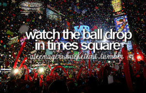 ball, ball drop, bucket, bucket list, drop, list, new york, nyc, pic ...