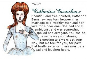 men jag är Catherine, enligt testet Which classic female literary ...