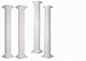 Columns Round Columns split to go around existing posts Round Columns ...