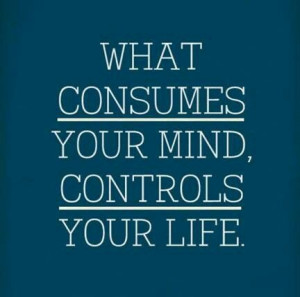 Be mindful of your thoughts