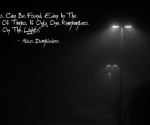 quotes harry potter grayscale street lights albus dumbledore HD ...
