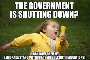 NO MORE REGULATION! Imagine if a child could open a lemonade stand ...