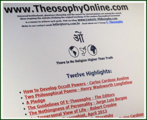 Always visit www.Esoteric-Philosophy.com , www.TheosophyOnline.com and ...