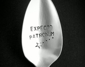 EXPECTO PATRONUM Harry Potter inspired Stamped Spoon Recycled ...