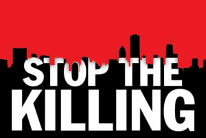 ... end the violence. Starting today. Image from TimeOut Chicago's pages