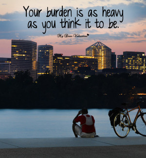 Sad Love Picture Quote - Heavy Burden