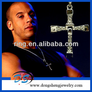 Fast Five 5 Necklace Dominic Toretto Cross Pndant