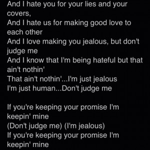 Jealous Beyonce... My fave part of the song  if you're keeping ...