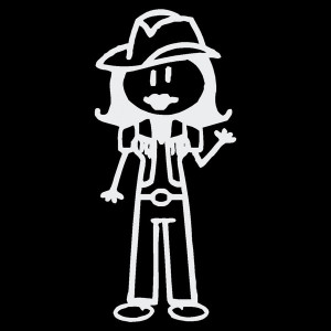 Car Decal - Cowgirl Stick Mom