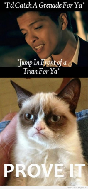 Funny Picture - Bruno Mars meets Grumpy Cat