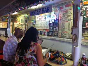 ... Oyster House downtown. The walls are covered with famous quotes and