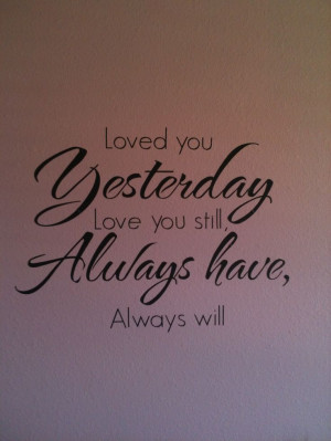 Quote decal on my daughters bedroom wall