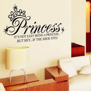 Princess Art Quote Wall Decals