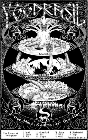 Yggdrasil and the Nine Realms of the Norse by priscellie