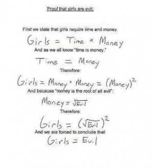 clever girl girls are evil - clever girl an equation that explains ...