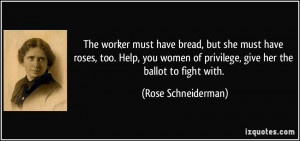 More Rose Schneiderman Quotes