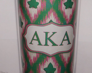 Alpha Kappa Alpha Sorority ToGo cup , tumbler, coffee mug ...