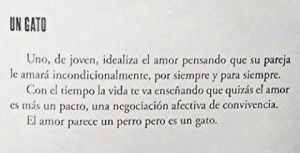 Uno, de joven, idealiza el amor pensando que su pareja lo amará ...