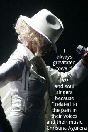 blues, jazz and soul singers....