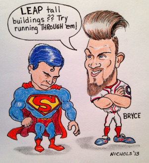 Bryce Harper Schools Superman