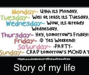 Story of My Life ~ Funny Love Quote