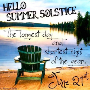 Hello Summer Solstice! via www.Facebook.com/FionaChilds