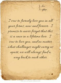 ... might carry us apart, we will always find a way back to each other