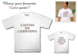 latin quote t shirt print this t shirt with your favourite latin quote ...