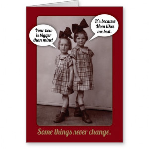 Funny Vintage 1920s Older Sister Birthday Card