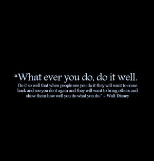 Walt Disney's Success Quote