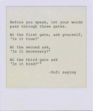 In other words, if you don't have anything nice to say, don't say ...