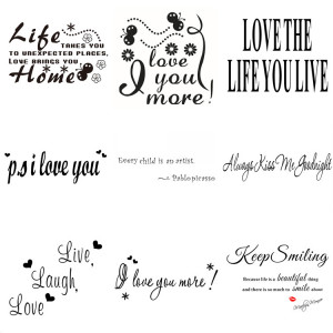 Sale New Removable Famous Quote Pattern Wall Sticker Vinyl Home Decor ...