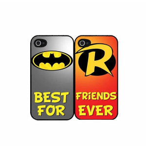 Batman and Robin BFF Set of 2 Best Friends Plastic Hard Phone Case ...