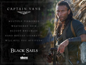 Black Sails ~ Charles Vane ♊️ Charles Vane, Captain Vane Black ...