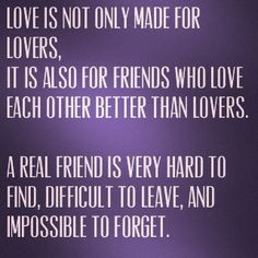 Love and Friendship. Why would you give that up so easily and without ...