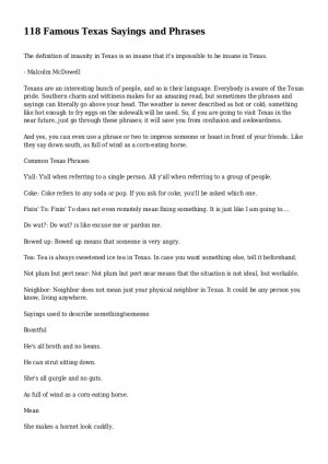 118 Famous Texas Sayings and Phrases