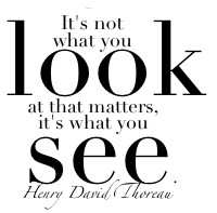 henry david thoreau, quotes, sayings, what you see
