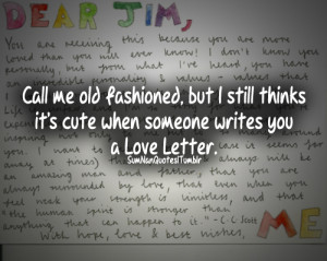 cute, love letter, old fashioned, quote, relationship