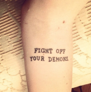 hey, we all have demons we fight. having some encouragement can never ...