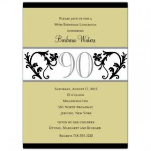 Party Invitations on Related To 90th Birthday Invitation Wording ...