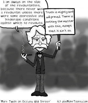 Mark Twain on Occupy Wall Street