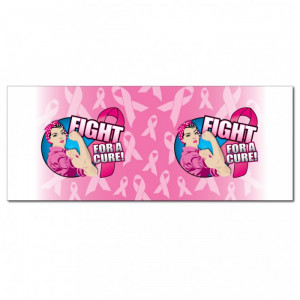 fight for a cure pink ribbon coffee mug design flat