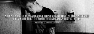 Machine Gun Kelly No Rest Quote Wallpaper