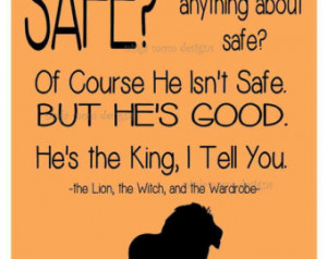 Digital Print- Narnia Quote about Aslan