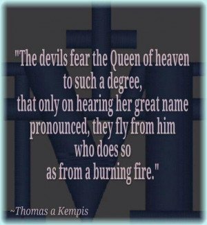Thomas a Kempis ~ Our Lady