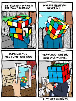 Rubik's cube comic Try not to worry. Just because you haven't got ...