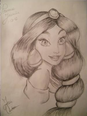 Princess Jasmine Drawing