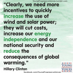 ... energy independence and our national security and reduce the