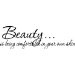 Beauty is being comfortable in your own skin wall quote cute wall art ...